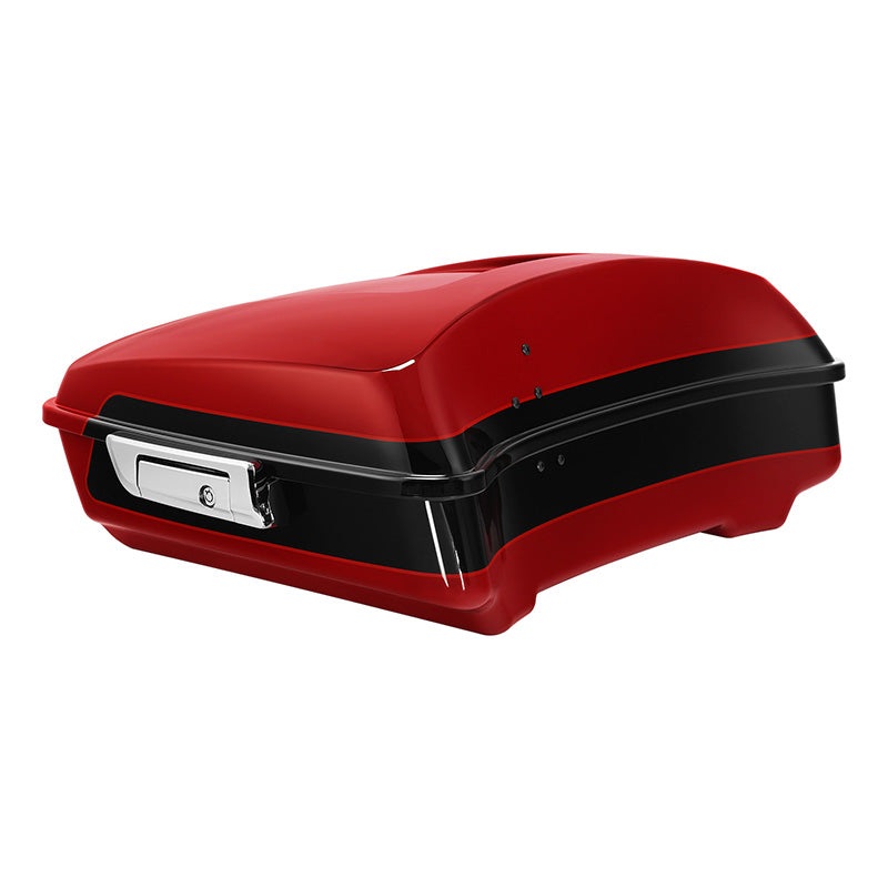 HR3 Billiard Red / Vivid Black 2021RGS 10.7″ Chopped Style Tour Pack Luggage For 14-24 Harley Touring