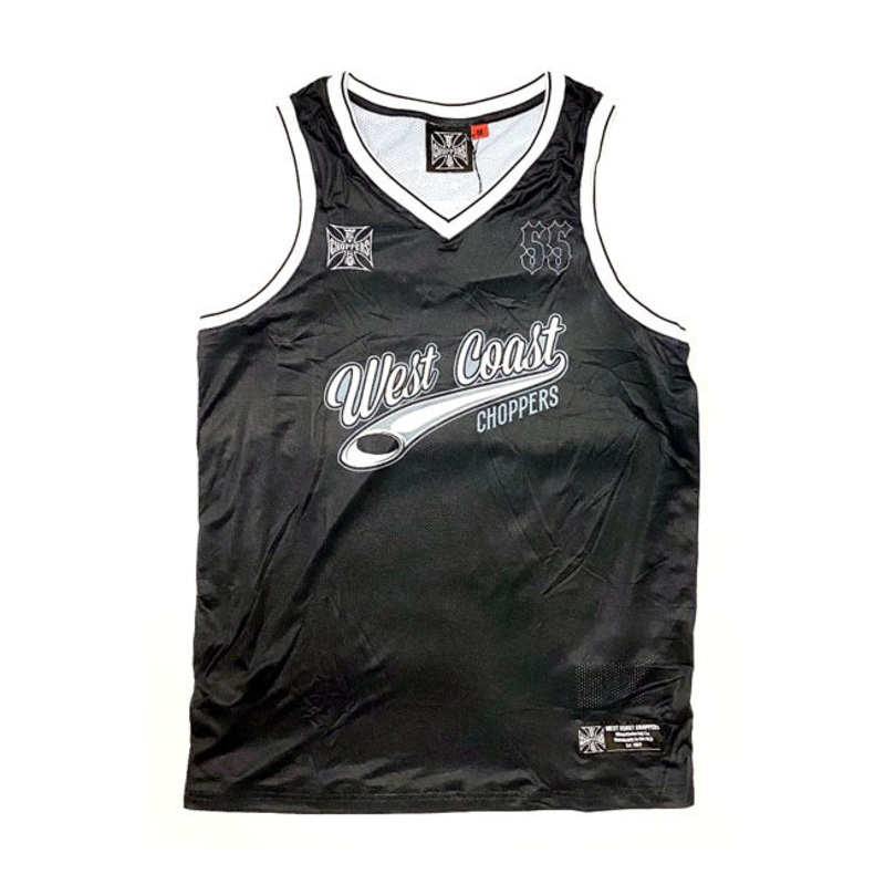 West Coast Choppers 55 Basket Game Jersey Black