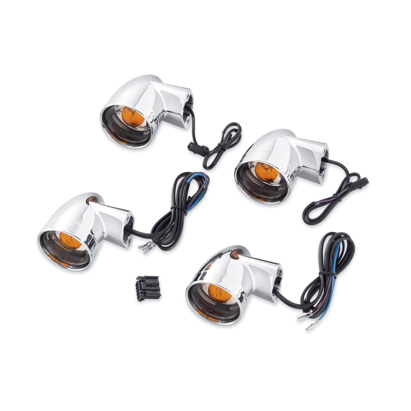 Harley Davidson 69153-03A Bullet Style Turn Signal Kit KIT-TURNSIGNAL,W/TRIM RING,GRE