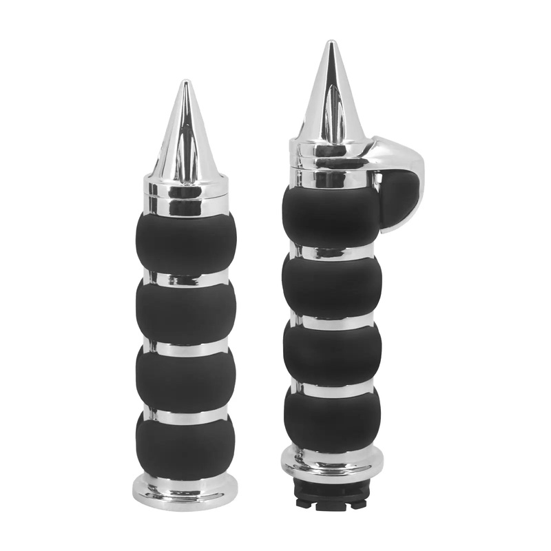 Motorcycle 1″ Non-Slip Rubber Hand Grips Fit For Harley Softail Dyna Sportster | Mactions