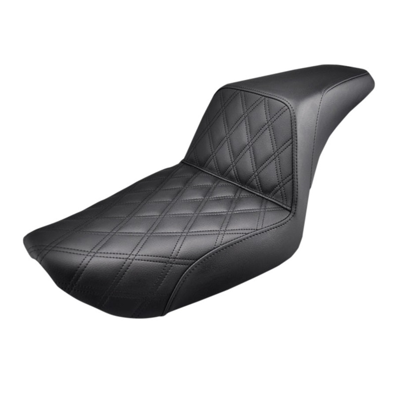 Saddlemen Step-Up Seat for 99-03 Dyna Models – Black Front Diamond Stitch