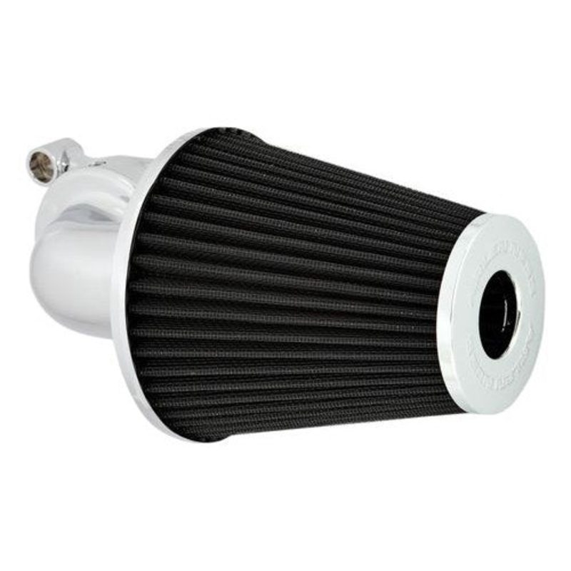 90deg Monster Sucker Air Cleaner- Chrome. Fits B/Twin ’93-’17.