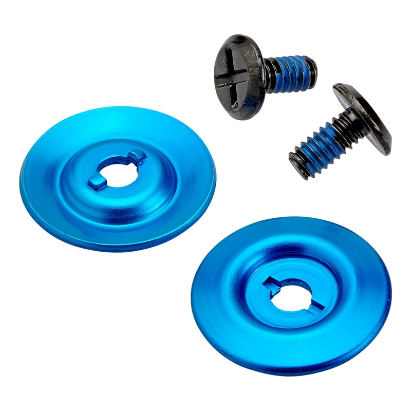 Helmet Hardware Kit – Black Screw / Blue Baseplate