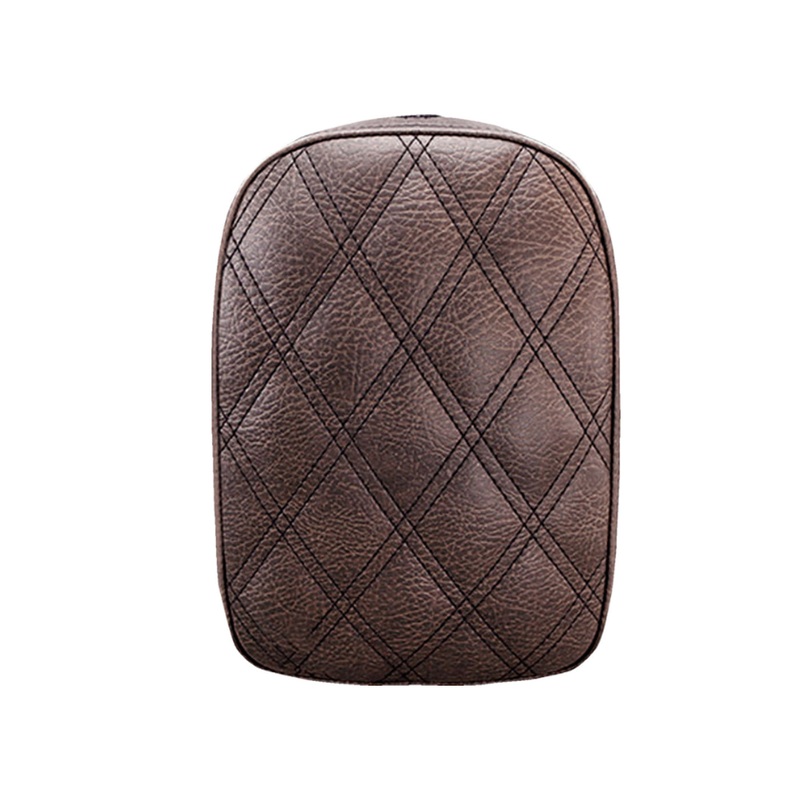 SADDLEMEN – Detachable Pillion Pad – Detachable Pillion Pad – Lattice Stitched – Brown