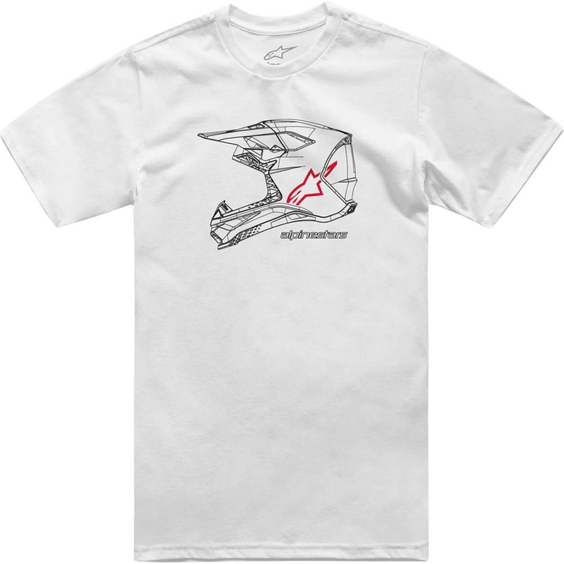 Alpinestars MX Helmet CSF T-Shirt White