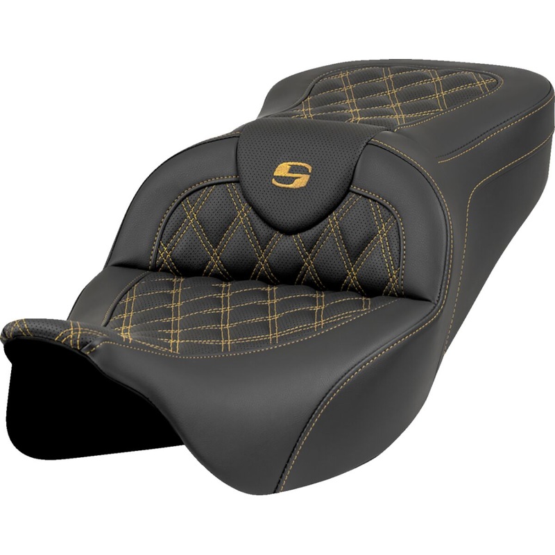Roadsofa LS Seat, Gold Stitch – 08-24 Touring