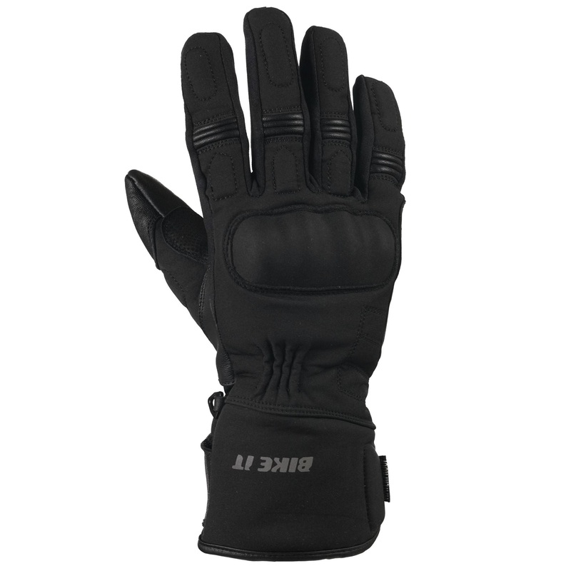 Bike It ”Triple Black” All-Seasons Motorcycle Glove – XXXL