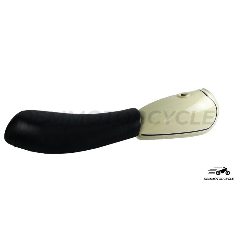 Black Scrambler Motocross Vintage Saddle