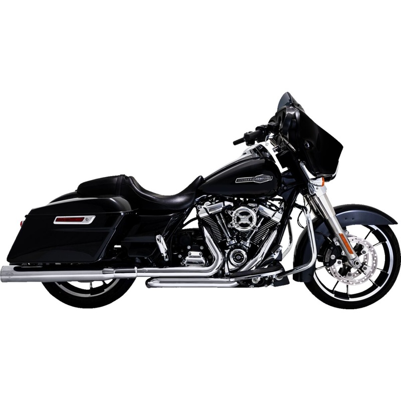 Dresser Duals PCX Exhaust, Chrome 24-25 Touring