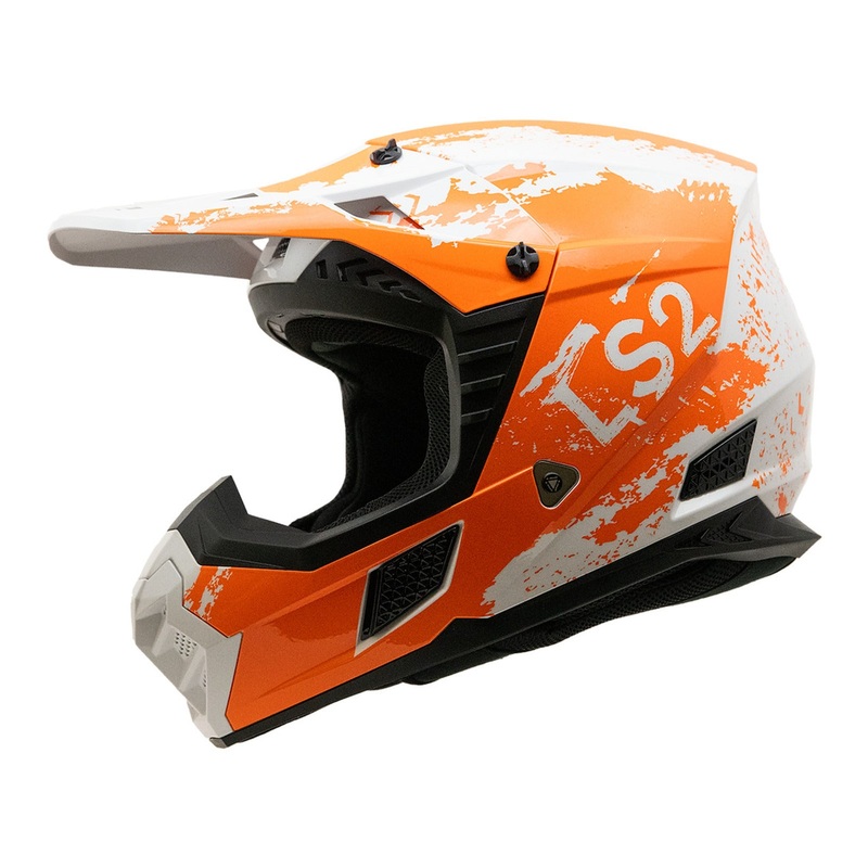 LS2 MX706J COZ Hyde Junior Helmet – Orange / White 06