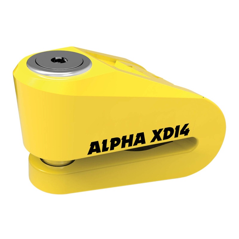 Oxford Alpha XD14 Stainless Disc Lock(14mm Pin) – Yellow