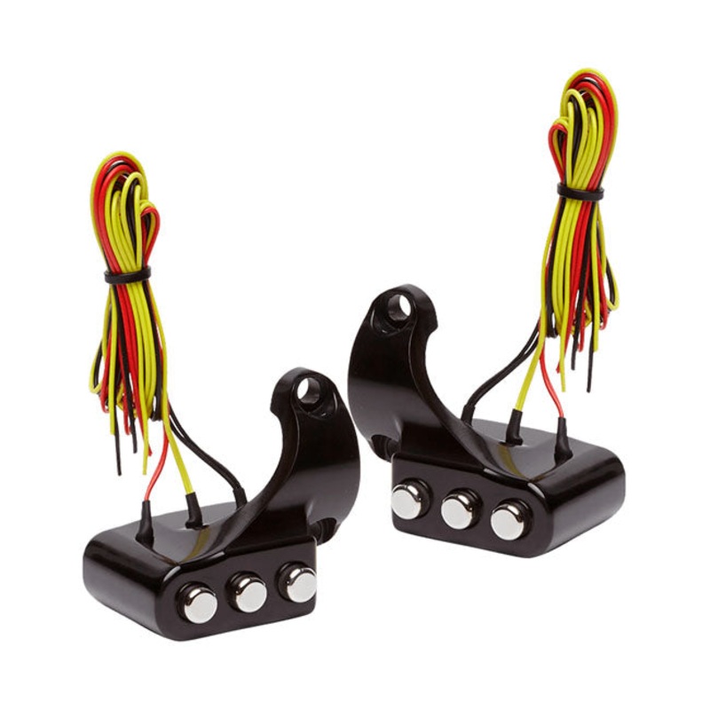 Vity”S Design 3 Button Switch Housing Right, Black