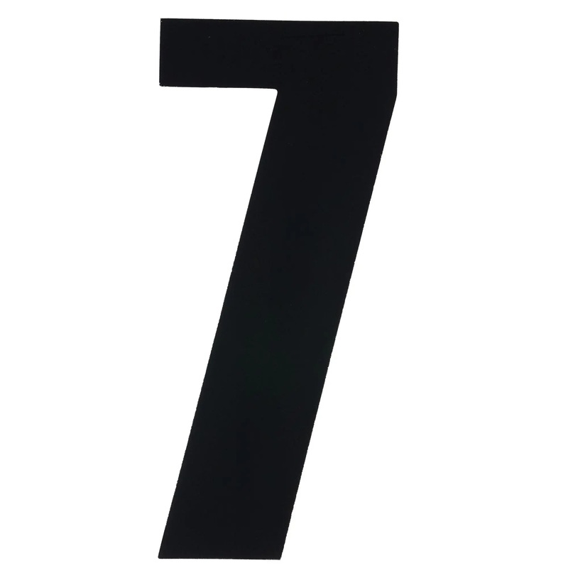 Bike It Race Numbers #7 Decal Black
