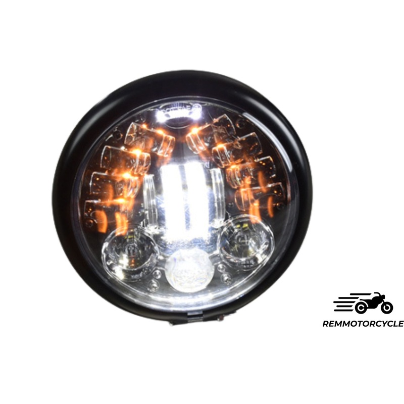 Multi DRL 15.5cm headlamp with integrated indicators