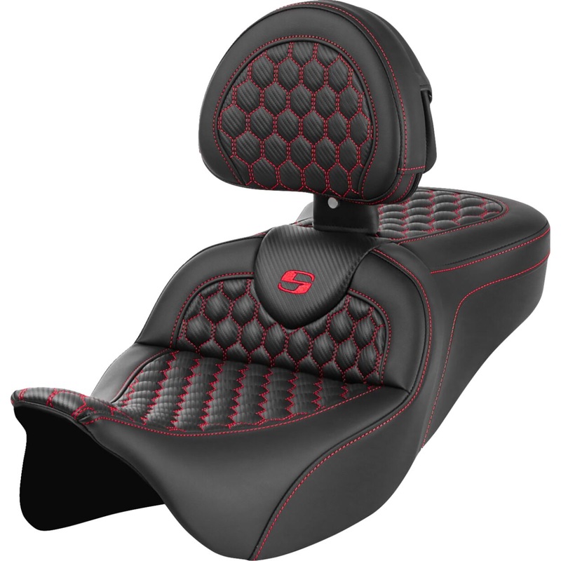 Roadsofa HC With Driver’s Backrest Seat, Red Stitch – 08-24 Touring