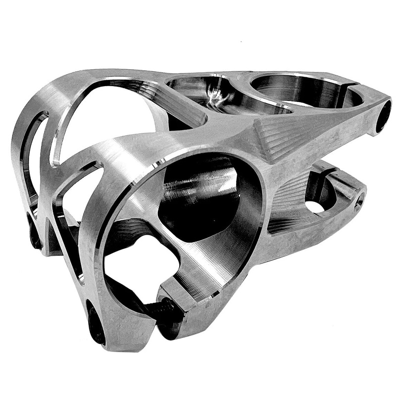 5Dev 2 Bolt Titanium Stem – 35mm Clamp – 32mm Length – Raw