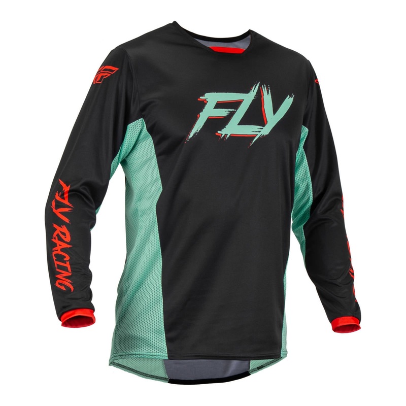 Fly Racing Kinetic Special Edition Rave Jersey – Black / Mint / Red
