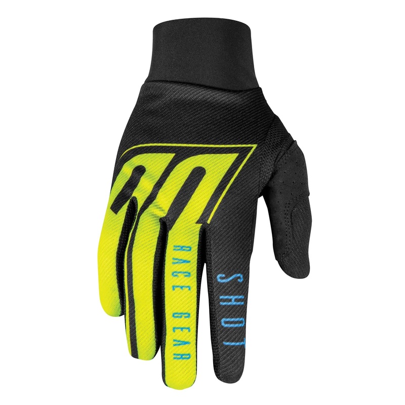 Shot Aerolite Gloves Blue / Neon Yellow