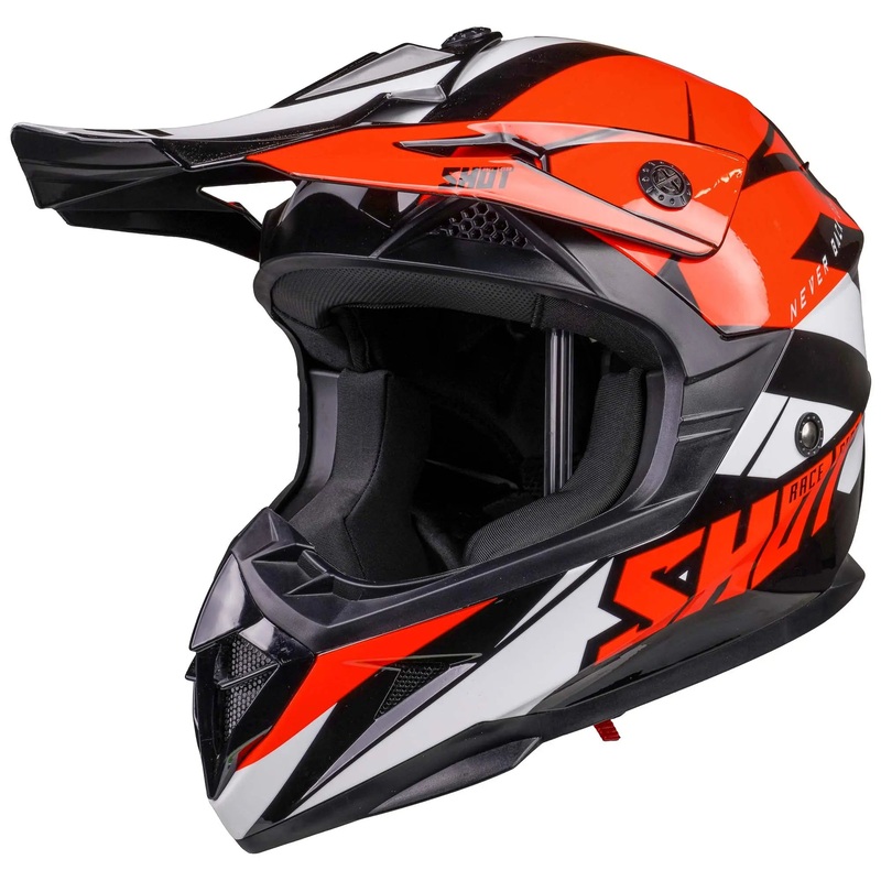 Shot Pulse MX Revenge Black / Orange / Glossy White