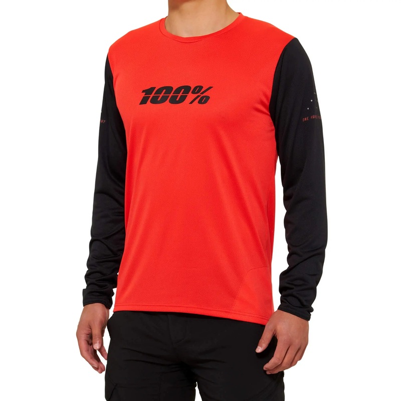 100% Ridecamp Long Sleeves Jersey Red / Black