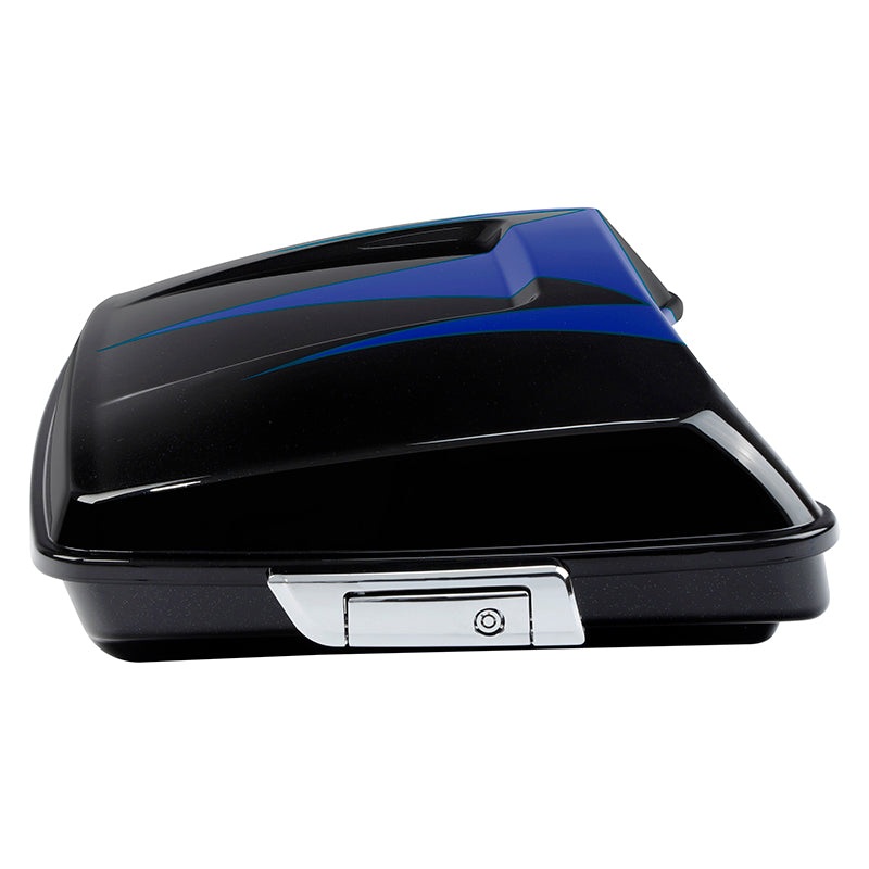 HR3 Candy Cobalt / Indigo Ink 5.5″ Razor Style Tour Pack Luggage For 14-24 Harley Touring