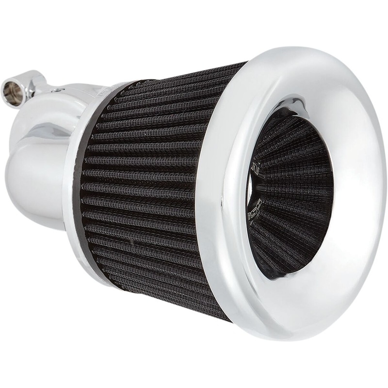 Velocity 90 Air Cleaners, Chrome – 91+ XL Sportster