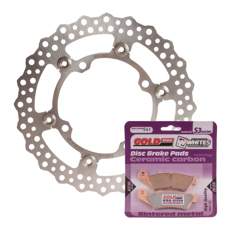 Brake Disc & Pad Front Kit – Kawasaki KX450F ’06-’14 – Wave