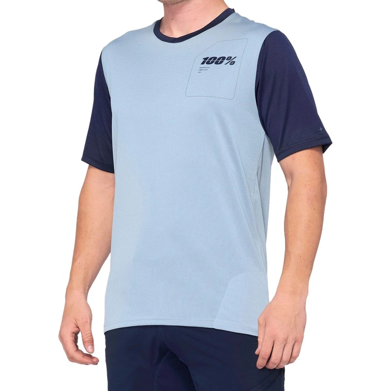 100% Ridecamp Jersey Light Slate / Navy