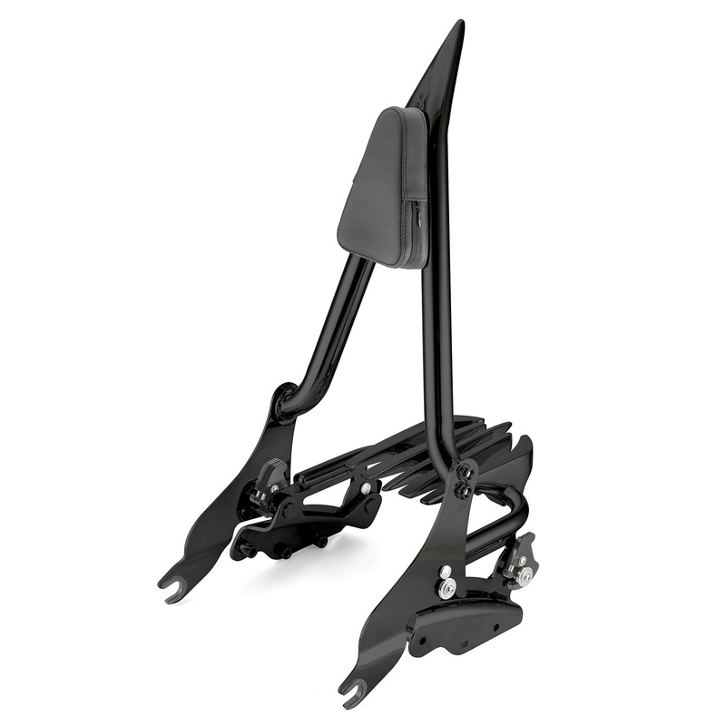 2009-2025 Harley Touring FLHX FLHT FLHR FLTR Passenger Backrest Sissy Bar&Luggage Rack&Docking Hardware Kit