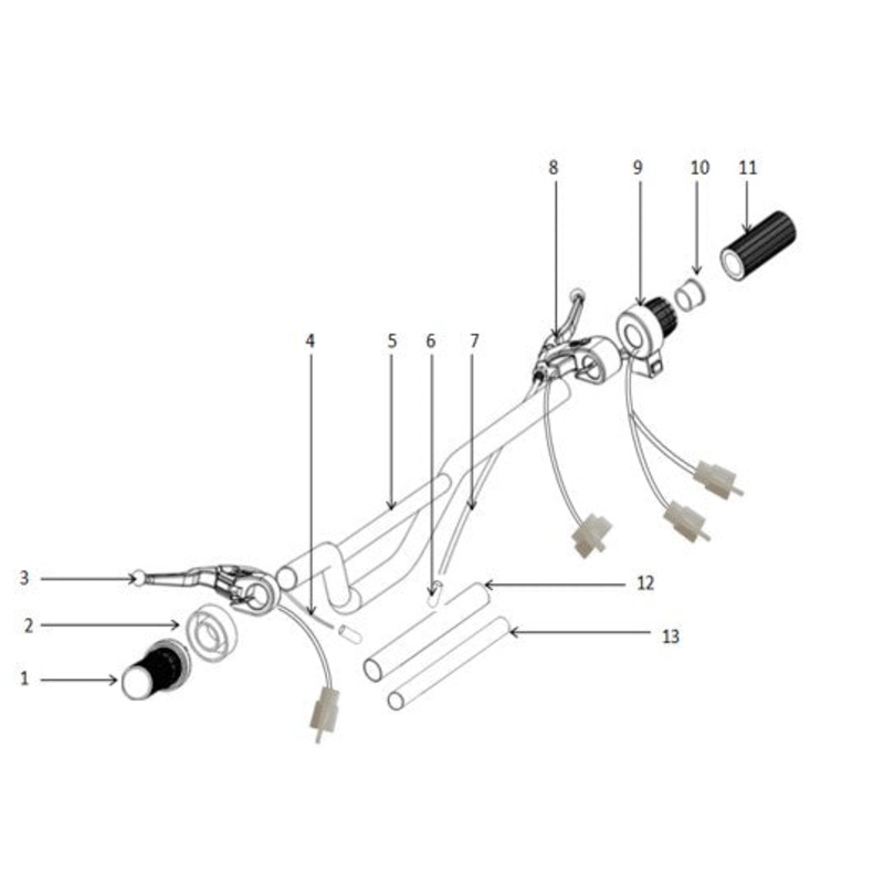 Rear Brake Cable – 500W Dirt Bike