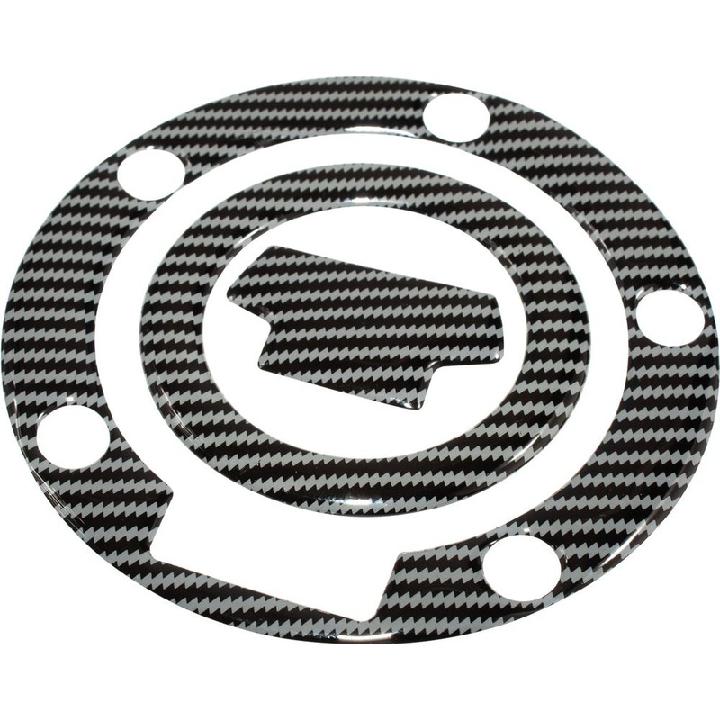 Bike It Fuel Cap Decal 3 Piece Set Carbon Effect For Yamaha 2000 Onwards 5 Hole