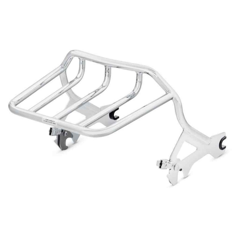 Harley Davidson 50300136 HoldFast Two-Up Luggage Rack – Chrome, Softail Mode KIT,RACK,2UP,CHROME,MID 180