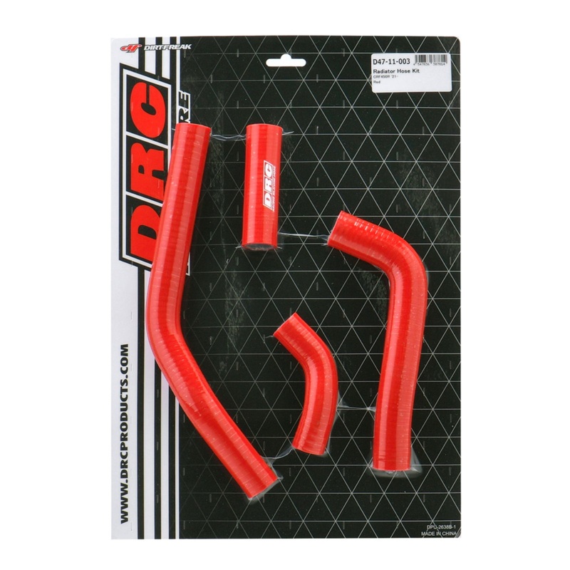 DRC Radiator Hose Kit CRF450R ’21- Red