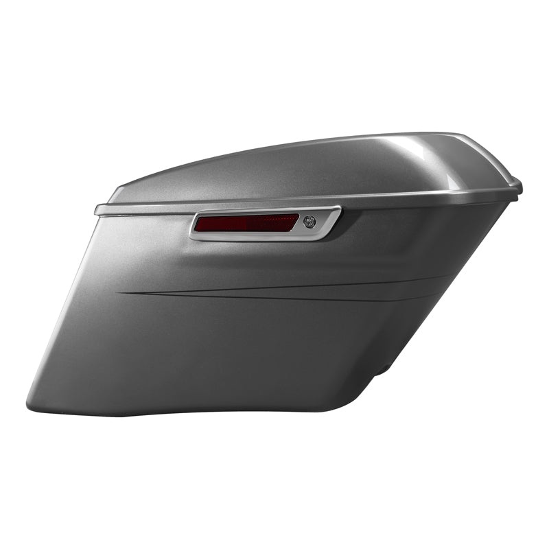 HR3 Charcoal Pearl CVO Stretched Saddlebags For 14-23 Harley Touring