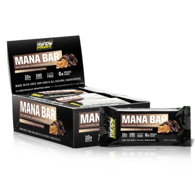Ryno Power – Mana Protein Bar Chocolate Peanut Butter