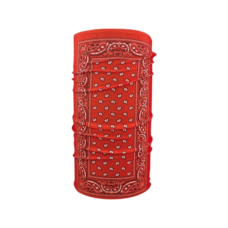 ZAN Headgear Motley Polyester Series Tube Red Paisley