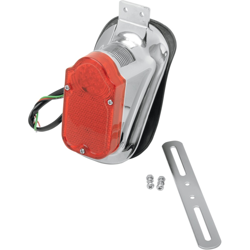 Tombstone Taillight W Top License Plate Light & Plate Mount – LED