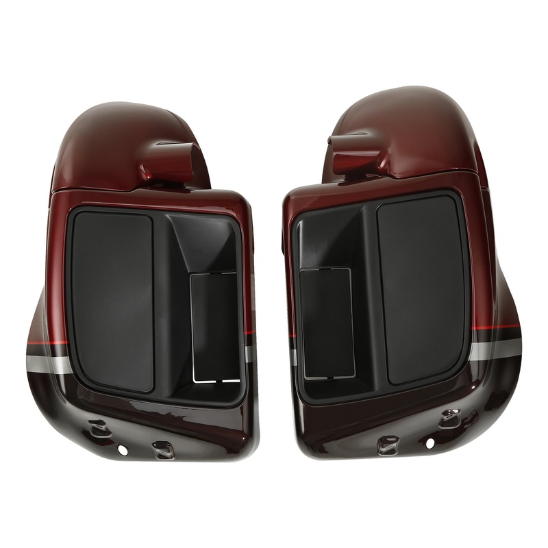 HR3 Black Forest & Wineberry Vented Lower Fairing Kit  With 6.5″ Speaker Pods For Harley Touring models 2014-2024