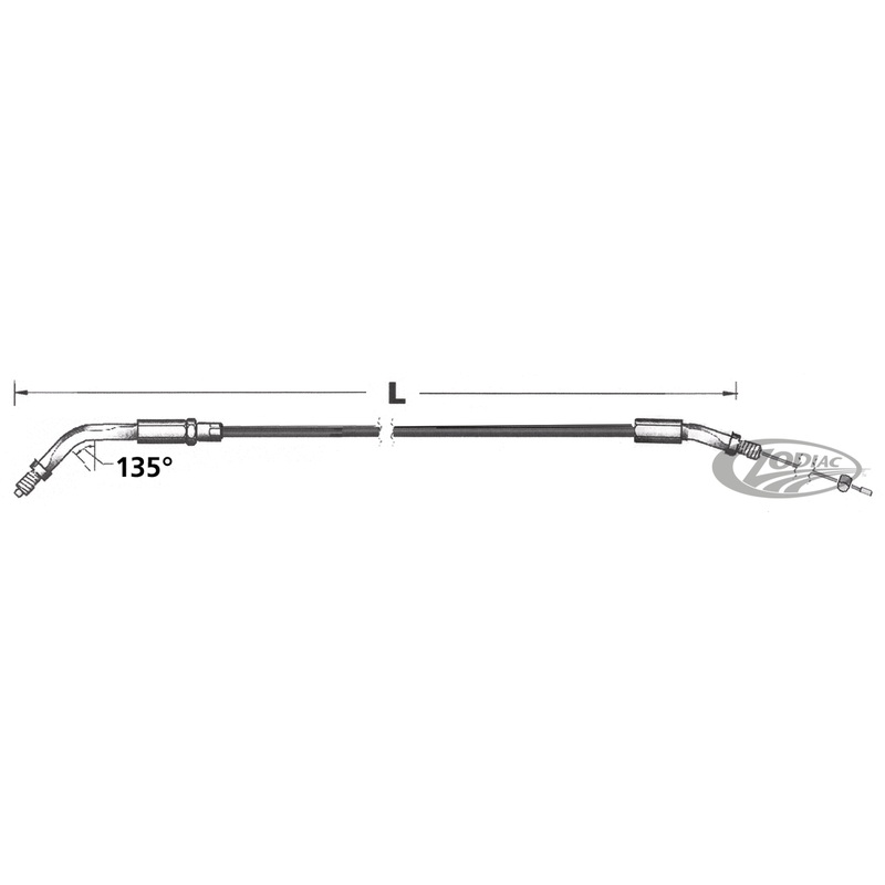Throttle Cables for Use With Mikuni Hs40 Carburetor and 1986-1995 Style Throttle Grip