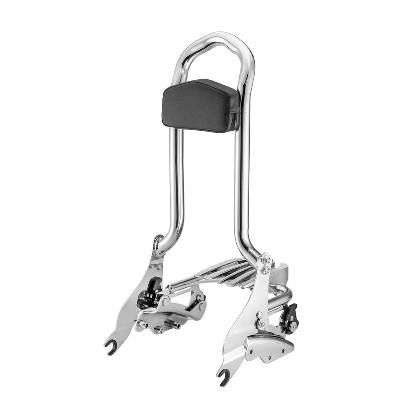 2009-2013 Harley Touring FLHR FLHX FLHT FLTR Chrome Sissy Bar Backrest&Luggage Rack&Docking Kit