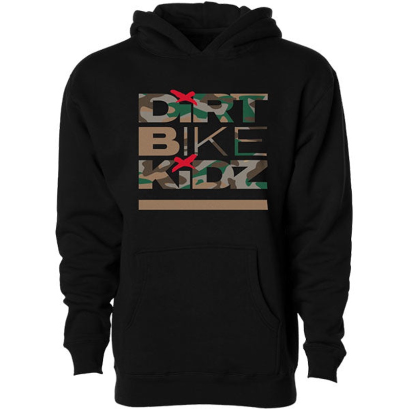 Dirt Bike Kidz – Classic Camo Hoodie (Youth)