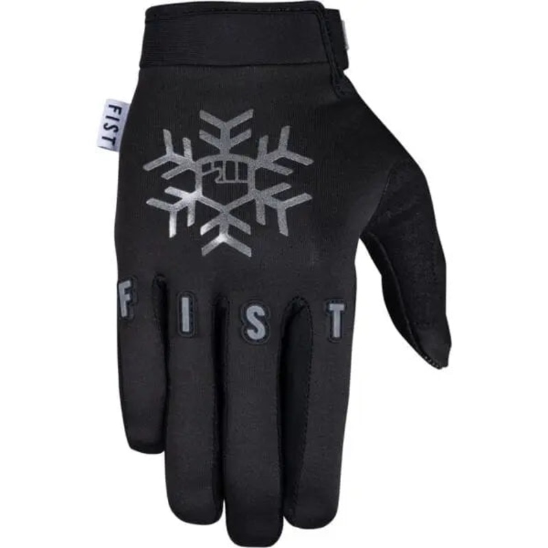 Fist Handwear Chapter 23 Collection Frosty Fingers Snowflake Cycle Gloves Black