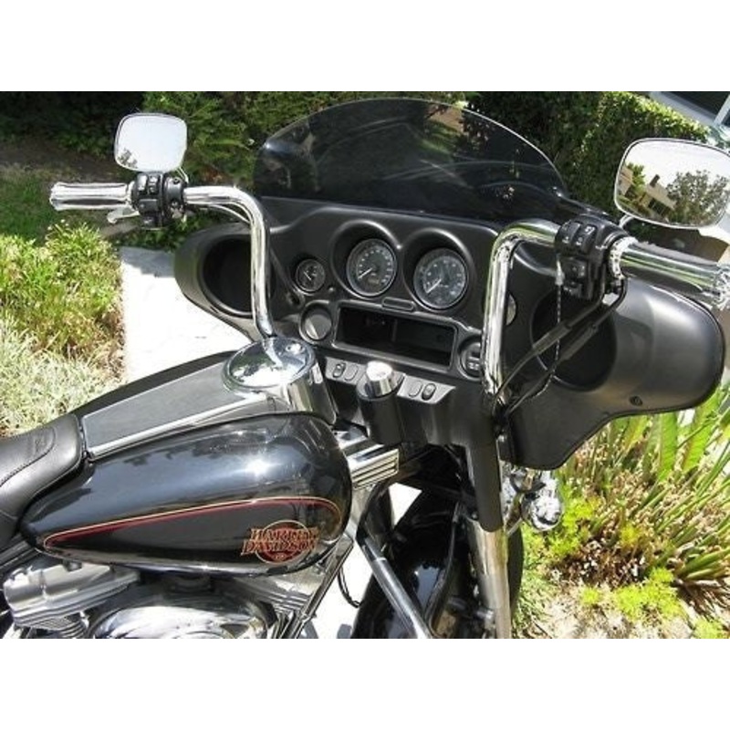 Harley Davidson Burly Bagger Apes Handlebars FLH FLHT fits 96 Up Burly New Black
