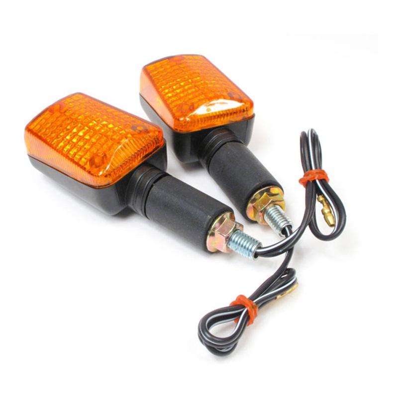 Whites Flasher Universal Long Mount 12V-21W – Black (Pair)