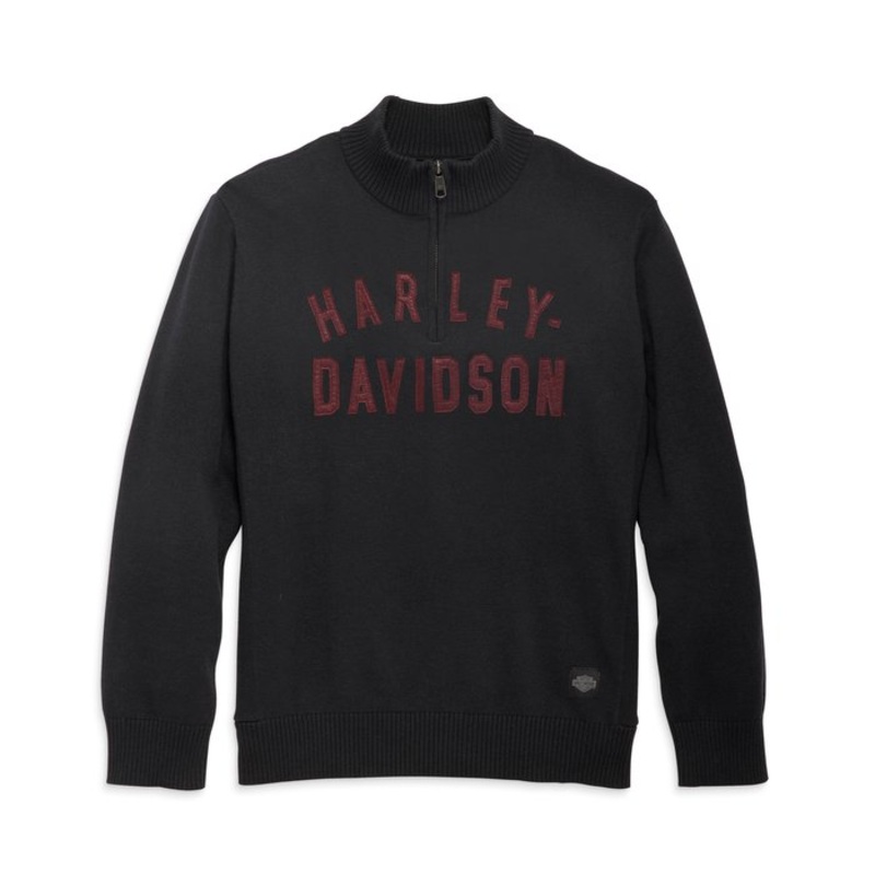 Genuine Harley-Davidson  Men’s Staple 1/4-Zip Long Sleeve Sweater  96311-23VM