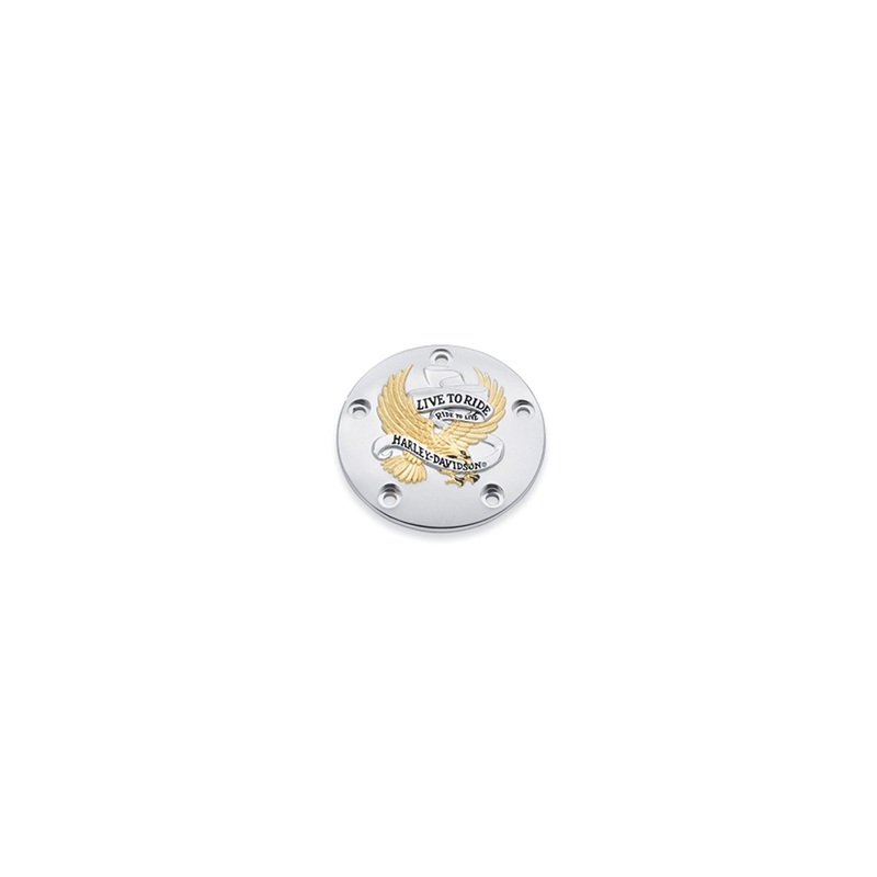 Harley Davidson 32689-99A Live To Ride Timer Cover TIMER COVER, L-R, 2-TONE