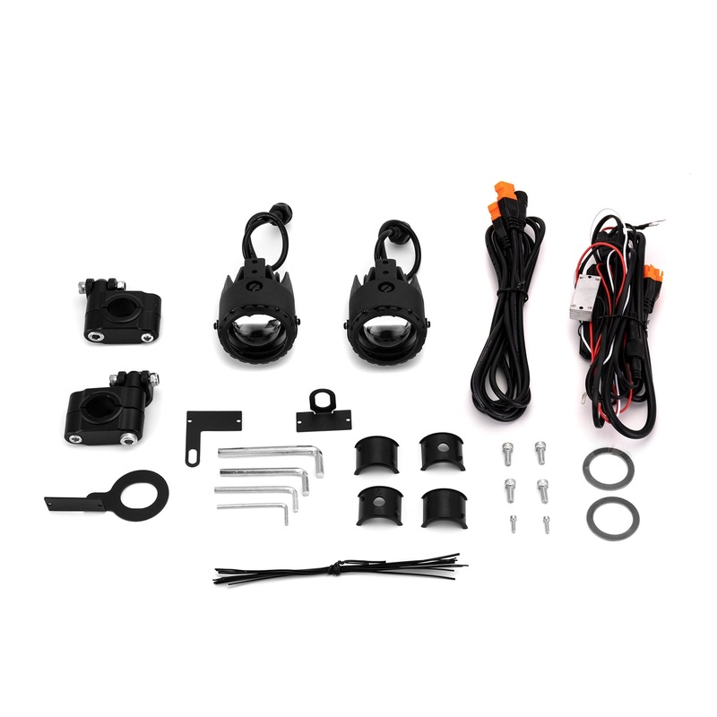 Harley Davidson Motorcycle White/Amber Auxiliary LED Light Kit /Motorcycle Fog Lights/Motorcycle Spotlights