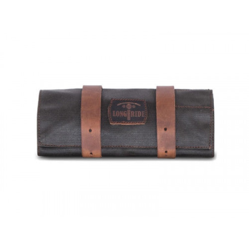 Longride Waxed Canvas Tool Roll Bag Khaki – 0.5 Liters