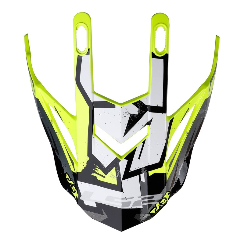 LS2 MX437 Fast Evo Peak – Crusher Black / High-Visibility Yellow