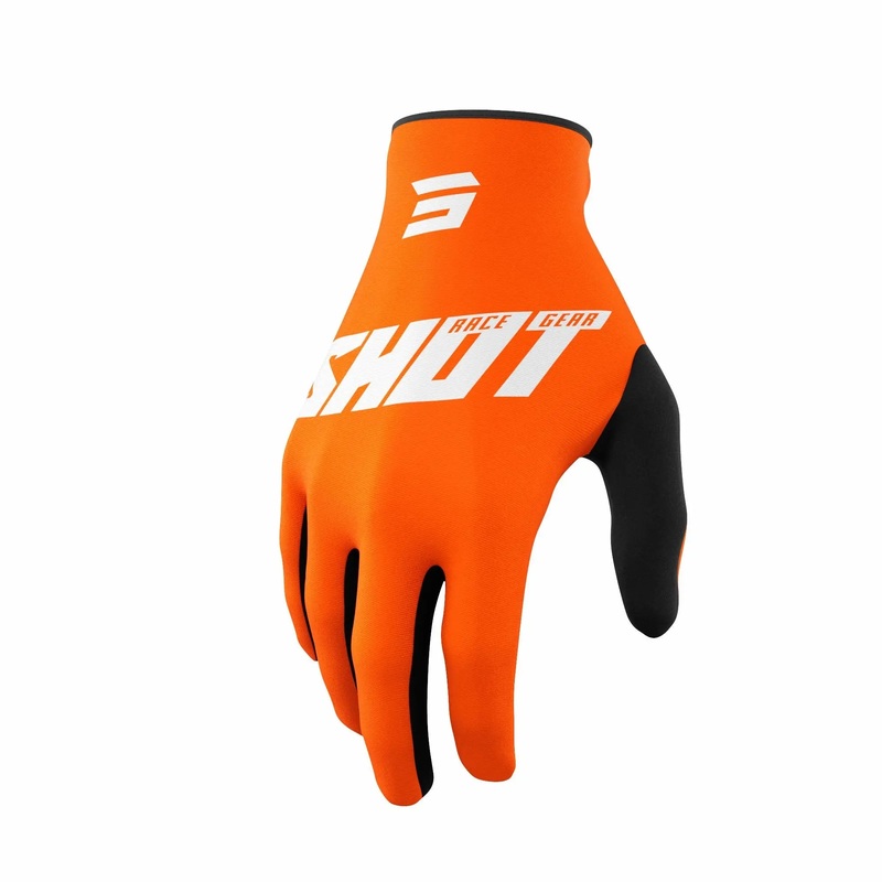 Shot Raw Gloves Burst Orange